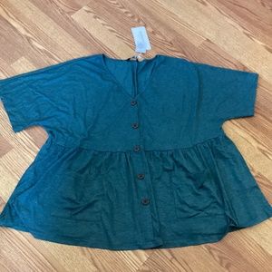 BloomChic Green Babydoll Knit Top  Size 18~20